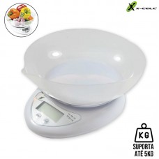 Balança Digital de Cozinha com Recipiente até 5 Kg XC-BD-04 X-Cell - Branca